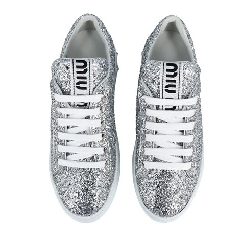 miu miu sneaker silber|miu mi u sneakers.